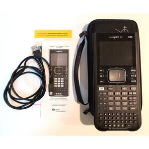 Texas Instruments TI-Nspire CX CAS Handheld Graphing Calculator Bundle Works